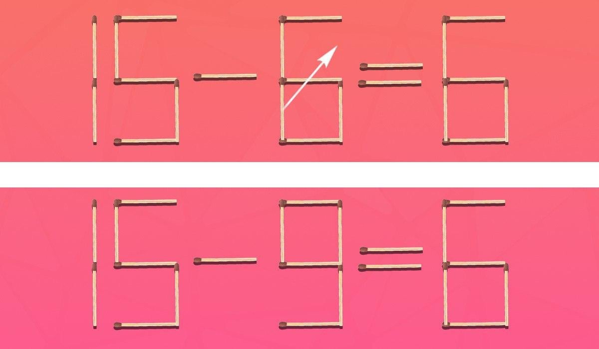 È sufficiente spostare un solo fiammifero per correggere l'uglianza: un rompicapo impegnativo.